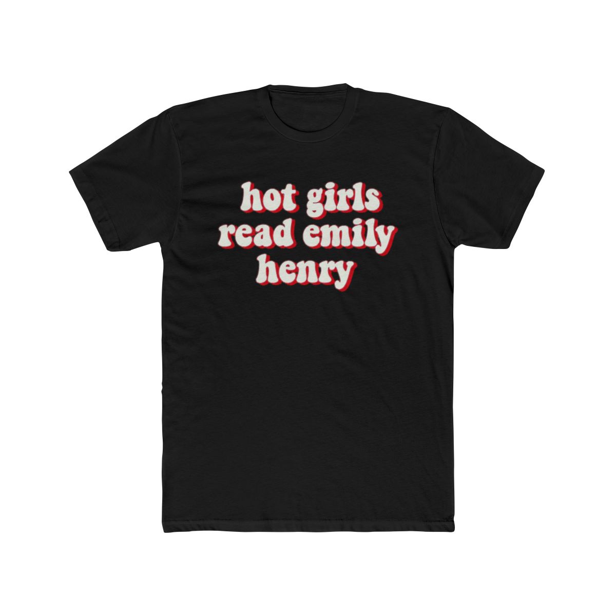 Pink Hot Girls Read Emily Henry Design - Trendy Book Lover Graphic Tee & Accessories T Shirt - alternate angle 3, merchandise