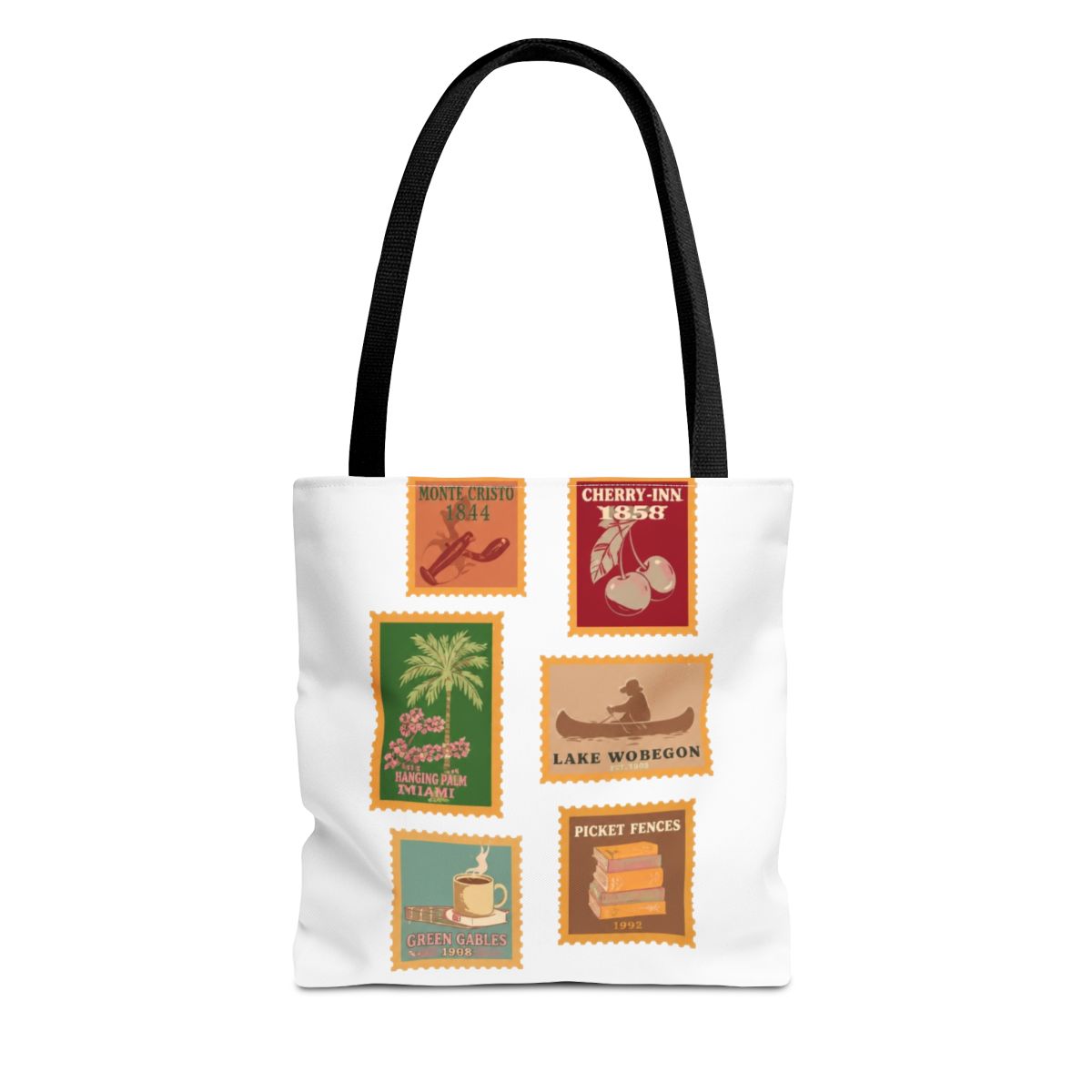 Emily Henry Book Location Stamp Cotton Canvas Bags