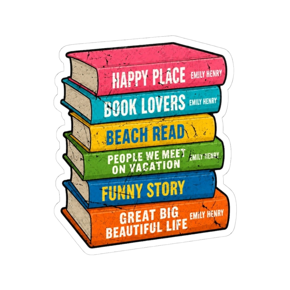 Happy Place Book Sticker | Emily Henry - alternate angle 1, merchandise