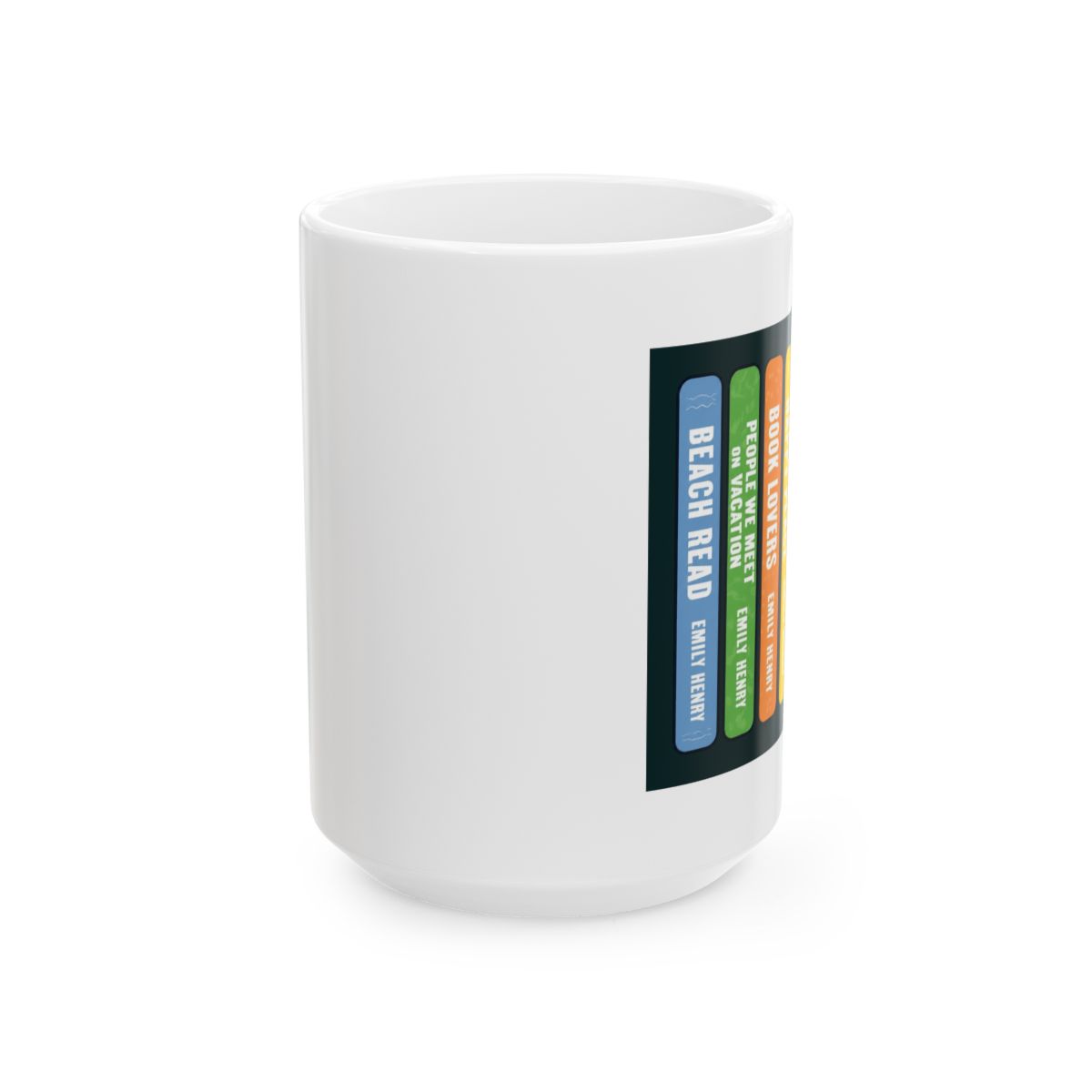Emily Henry Book Spines Mug: Gift for Romance Readers - alternate angle 2, merchandise