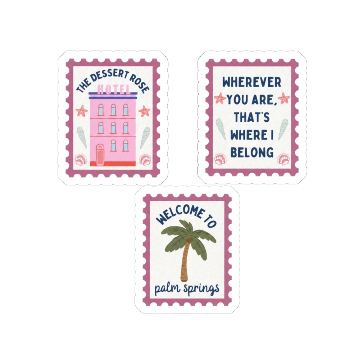 People we meet on vacation | Emily Henry Sticker Set