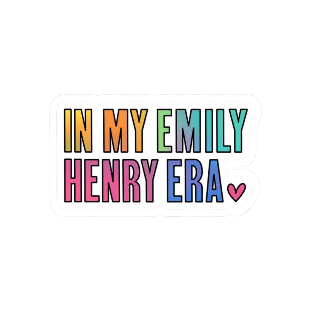 Cute Vinyl Sticker for Everyday Style | Emily Henry - alternate angle 3, merchandise
